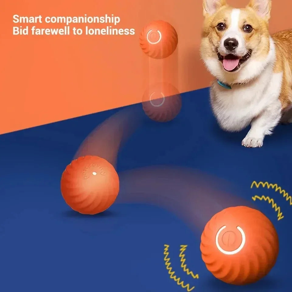 Self-Rolling Interactive Dog Ball - Auto-Play Technology
